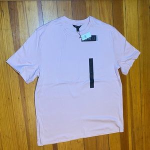 Banana Republic Men’s Tailored Performance Pink crew neck tshirt 100% cotton Lg